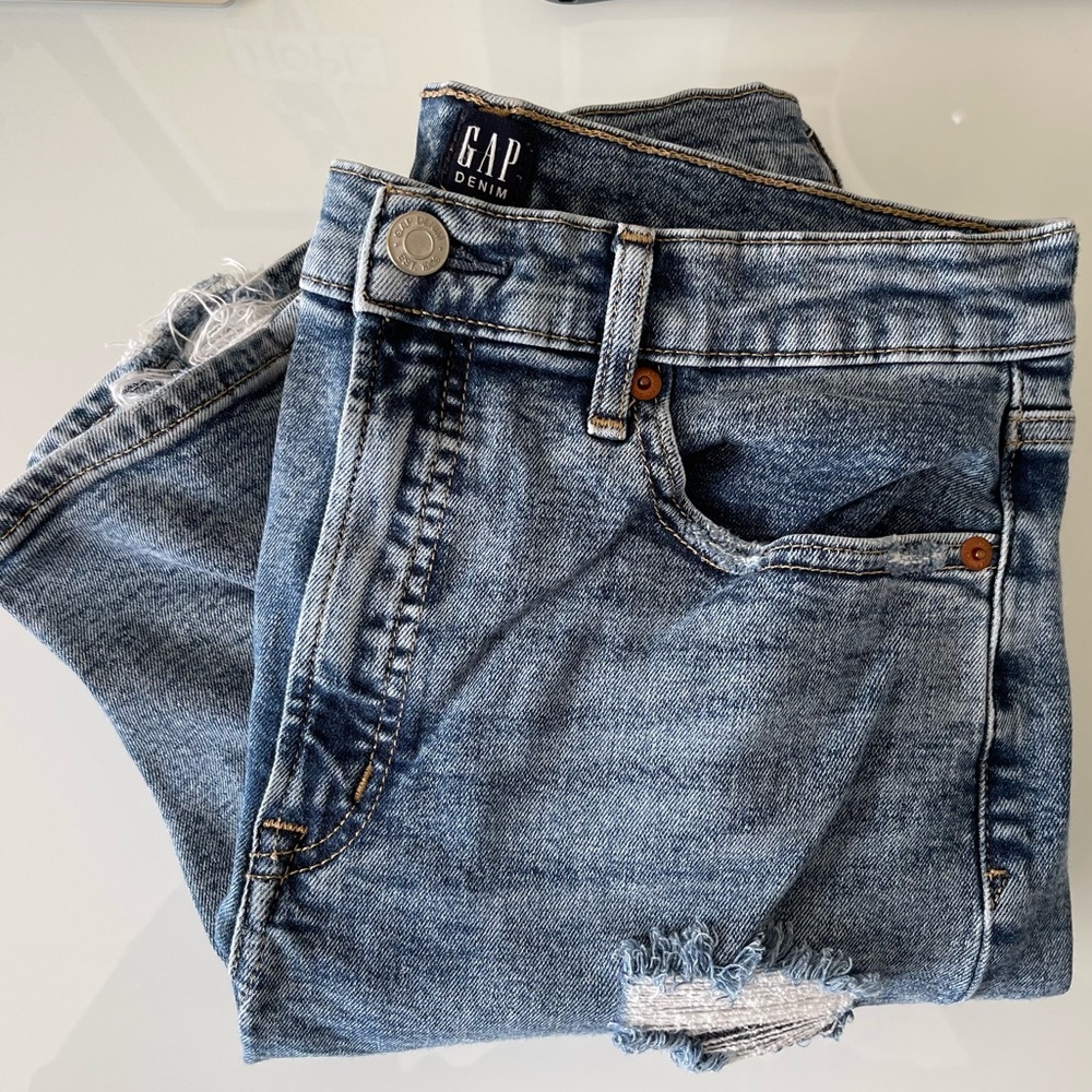 Gap cigarette jeans - distressed